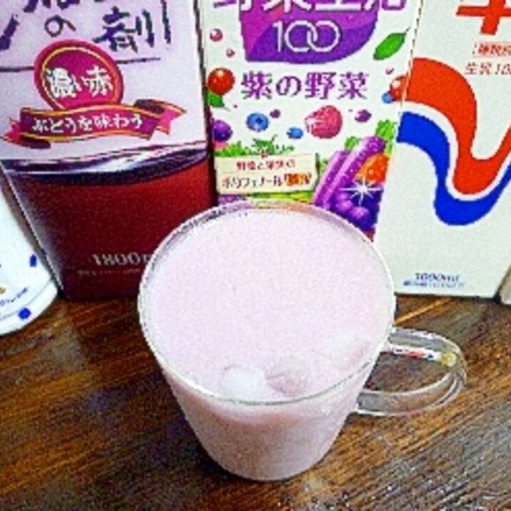 アイス♡カルピスワイン紫の野菜ミルク酒